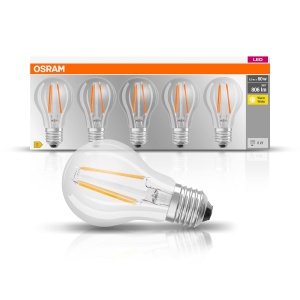 Bec LED Osram E27, 7W, Lumina Calda 2700K, Echivalent 60W, Set 5 Bucati - Img 4