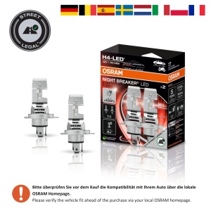 Bec LED Osram Night Breaker H4 450, 6000K, 450 mai multa luminozitate - Img 4