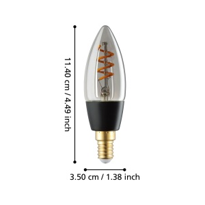 Bec LED Smart Home E14 EGLO connect.z, 4W, ZigBee, dimabil, sticla fumurie - Img 3