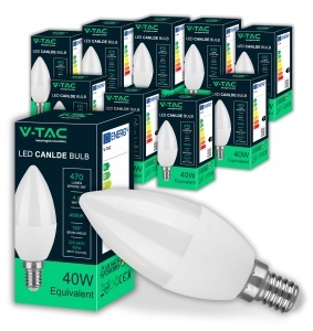 Bec LED V-TAC E14 4,5W (echivalent 40W) 470 Lumen, Lumina Neutra 4000K