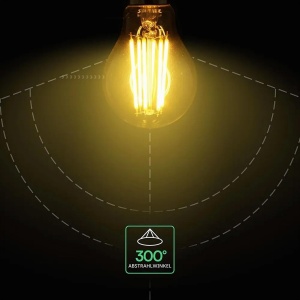 Bec LED V-TAC E27 Filament 10W (75W echivalent) 3000K - 1055 Lumen - 3 bucati - Img 11