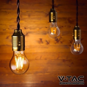 Bec LED V-TAC E27 Filament A60, 6W, 600 Lumen, 3000K, 4 bucati - Img 7