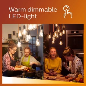 Becuri LED Philips GU10 Warm Glow Set 6 50W Dimabile Lumina Cald Alb - Img 4