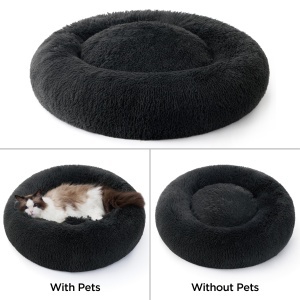 BEDSURE Pat pentru Animale O 50 cm Plus Culoare Gri Inchis Lavabil - Img 2