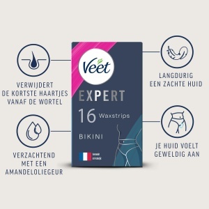 Benzi de ceara Veet Expert pentru piele sensibila, 16 bucati, cu ulei de argan - Img 4