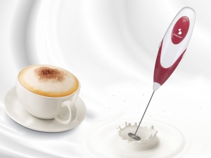 BEPER 90.349 Bagheta pentru spumant de lapte, Spumant de lapte electric - cu suport din otel inoxidabil 15-20s, Spumant de lapte cu baterii pentru cafea, latte, cappuccino, ciocolata calda si rece - Img 9