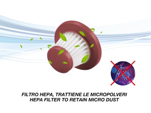 beper P202ASP402 Aspirator auto gri 75W Aspirator portabil cu priza auto incl accesorii cablu de 3 metri rezervor de 035 litri si filtru HEPA lavabil  - Img 5