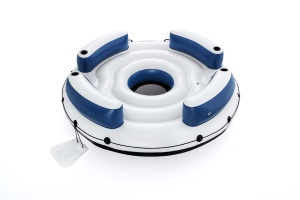 Bestway Hydro-Force Lazy Dayz Insula Gonflabila 256 cm 4 Persoane Multicolor - Img 3