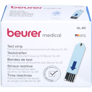 Beurer Benzi de testare a glicemiei (pentru utilizare cu GL 40), 50 bucati