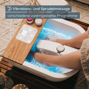 Beurer FB 65 Baie cu spuma pentru picioare wellness cu incalzire cu apa si iluminare comutabila, statie de pedichiura rotativa integrata, vibratii relaxate si masaj cu bule - Img 2