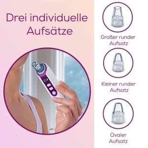 Beurer FC 41 Pore Cleaner, indepartare electrica a punctelor negre pentru curatarea profunda a porilor, 5 niveluri de intensitate si 3 accesorii individuale, potrivite pentru toate tipurile de piele, (1 pachet) - Img 3