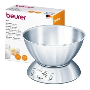 Beurer KS 54 Cantar de Bucatarie cu Bol din Inox 15L Functie Timer