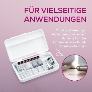 Beurer MP 200 StudioNails Pro Statie Manichiura-Pedichiura 3-in-1 26000 RPM 9 Accesorii - Img 6
