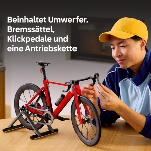 Bicicleta LEGO Icons Rennrad 11380 - 1015 piese, cu Gummireifen si Stander - Img 3