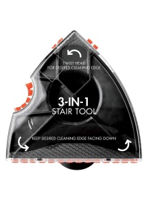 BISSELL Accesoriu rotativ pentru trepte si tapiterie, Accesoriu de curatare pentru colturi, margini si trepte, Accesorii pentru Spotclean si alte produse de curatare a covoarelor, 1 bucata