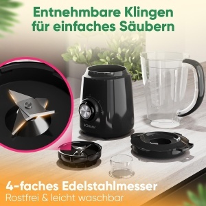 Blender Bomann UM 6091 CB, 500W, 1.5L, inox - Img 5