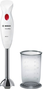 Blender Bosch CleverMixx MSM24100, 400 W, Mixbecher, 4 cutite, alb