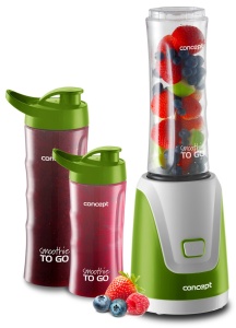 Blender CONCEPT SM3365, 2x 600 ml si 1x 400 ml, 300 W, Verde