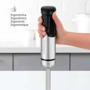 Blender de mana Ufesa Galaxy, putere 1200 W, regulator de viteza variabila + TURBO, 4 lame din otel inoxidabil, design ergonomic si fara stropire, ceasca de masurare, fara BPA - Img 2