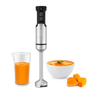 Blender de mana Ufesa Galaxy, putere 1500 W, regulator de viteza variabila + TURBO, 4 lame din otel inoxidabil, design ergonomic si fara stropire, cana de masurare, fara BPA