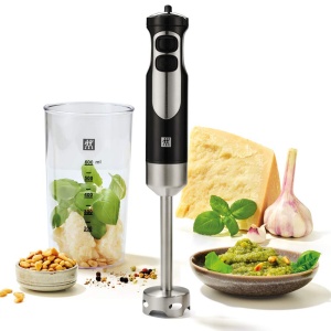Blender de mana ZWILLING 1002477 550 W otel inoxidabilnegru pahar gradat 600 ml