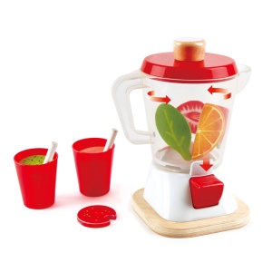 Blender de smoothie Hape Blender de smoothie colorat cu cani si paie