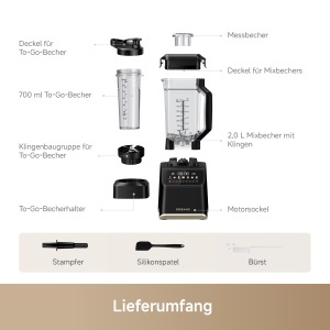 Blender Dreame BlendLogic, 2000W, 2.0L, Negru - Img 12