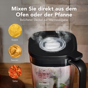 Blender KitchenAid Pure Power, 2L, 10 viteze, inox, alb - Img 4