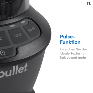 Blender Nutribullet Full Size NBF500MB, 1200W, 1.9L, Negru - Img 4