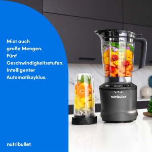 Blender Nutribullet SmartSense NBF550DG 1500W Negru 5 viteze Auto Cycle - Img 2