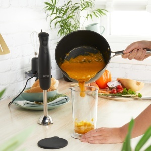 Blender Petra PT2827BMBLKVDE 3-in-1 - Accesorii fara BPA bol de 500 ml cana de 700 ml tel amestec zdrobire 2 viteze lame din otel inoxidabil pentru ma - Img 4