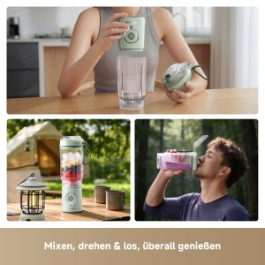 Blender portabil Dreame PortFresh, 500 ml, verde, cu 5 functii presetate - Img 2