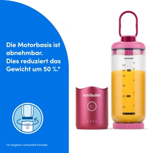 Blender portabil Nutribullet Flex 650ml Magenta USB-C BPA-free - Img 4