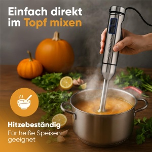 Blender ProfiCook PC SM 1317, 1000W, Mixstab Extra Larg, Inox - Img 5