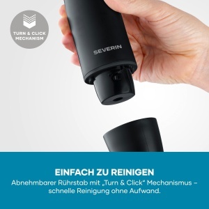 Blender Severin SM 3760, 350W, 2 cutite, negru - Img 5