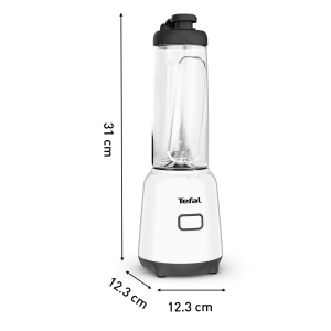 Blender Tefal Mix Move BL1501 300W Sticla To-Go 06L Design Compact AlbNegru - Img 8
