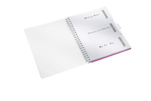 Bloc de notite Leitz 46440023 WOW Be Mobile, A4, linii, roz metallic - Img 6