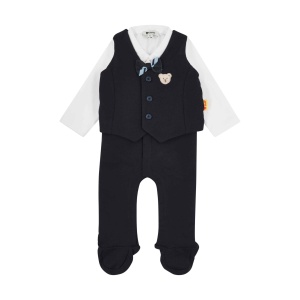 Body pentru bebelusi Steiff, model navy, lungime 62, usor de spalat, confortabil
