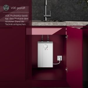 Boiler electric AEG Huz 5 Basis 5 litri montare sub chiuveta eficienta energetica A - Img 5