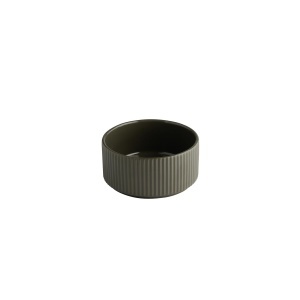 Bol APS 19069 THE GRID, Porcelan, 12,5 cm, 350 ml, Culoare mud (braun), 6 buc - Img 2