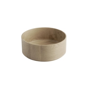 Bol din lemn de stejar APS 19015, 20 cm, 1,5 litri, design natural