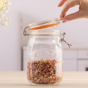 Borcan de Conservare Kilner, 1 L, Cu Capac, Aerisit, Ideal pentru Condimente si Legume - Img 3