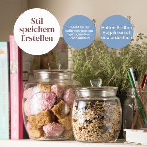 Borcan de depozitare Kilner, 4 litri, cu capac si etansare din silicon - Img 2