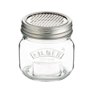 Borcan de depozitare Kilner cu razatoare integrata, 250 ml, inox 1810