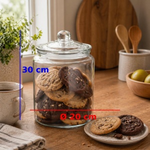 Borcan de Sticla APS Classic, 6 Litri, Transparent, cu Capac Hermetic - Img 5