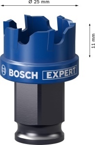 Bosch Expert Sheet Metal Lochsage 25mm Carbide Tehnologie pentru otel si inox - Img 3