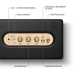 Boxa Bluetooth Marshall Acton IV, Negru, Sunet Stereo, Design Clasic - Img 7