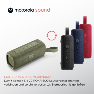 Boxa portabila Bluetooth Motorola ROKR 600 Verde 30W IP67 Autonomie 6 ore - Img 4