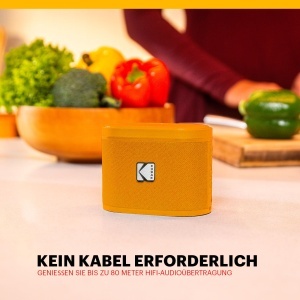 Boxa portabila Kodak SOUNDBRIX Orange 5W Bluetooth cu Dock magnetic - Img 4