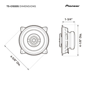 Boxe auto Pioneer TSG1020S, 200W, 10.2 cm, Negru - Img 6